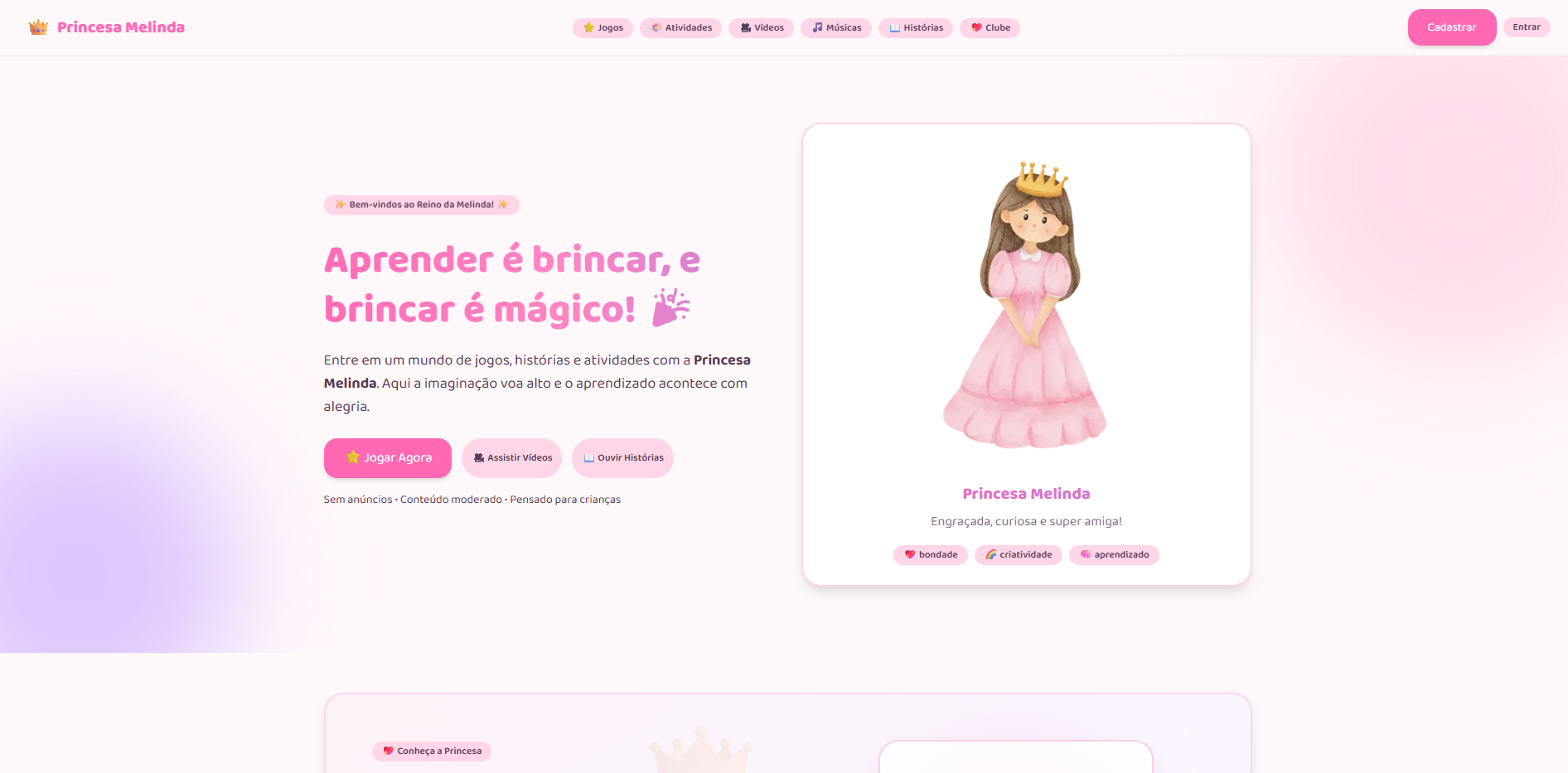 Princesa Melinda - Site Infantil